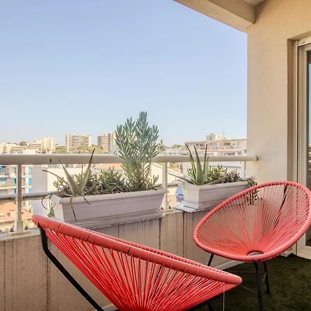 Juan Les Pins Rooftop, 2 Avec Parking 아파트 앙티브