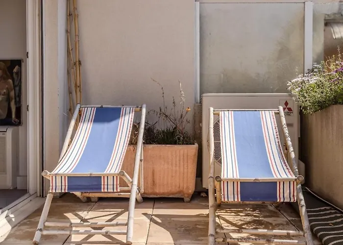 Juan Les Pins Rooftop, 2 Avec Parking アパート *