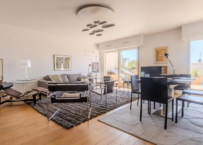 Juan Les Pins Rooftop, 2 Avec Parking *